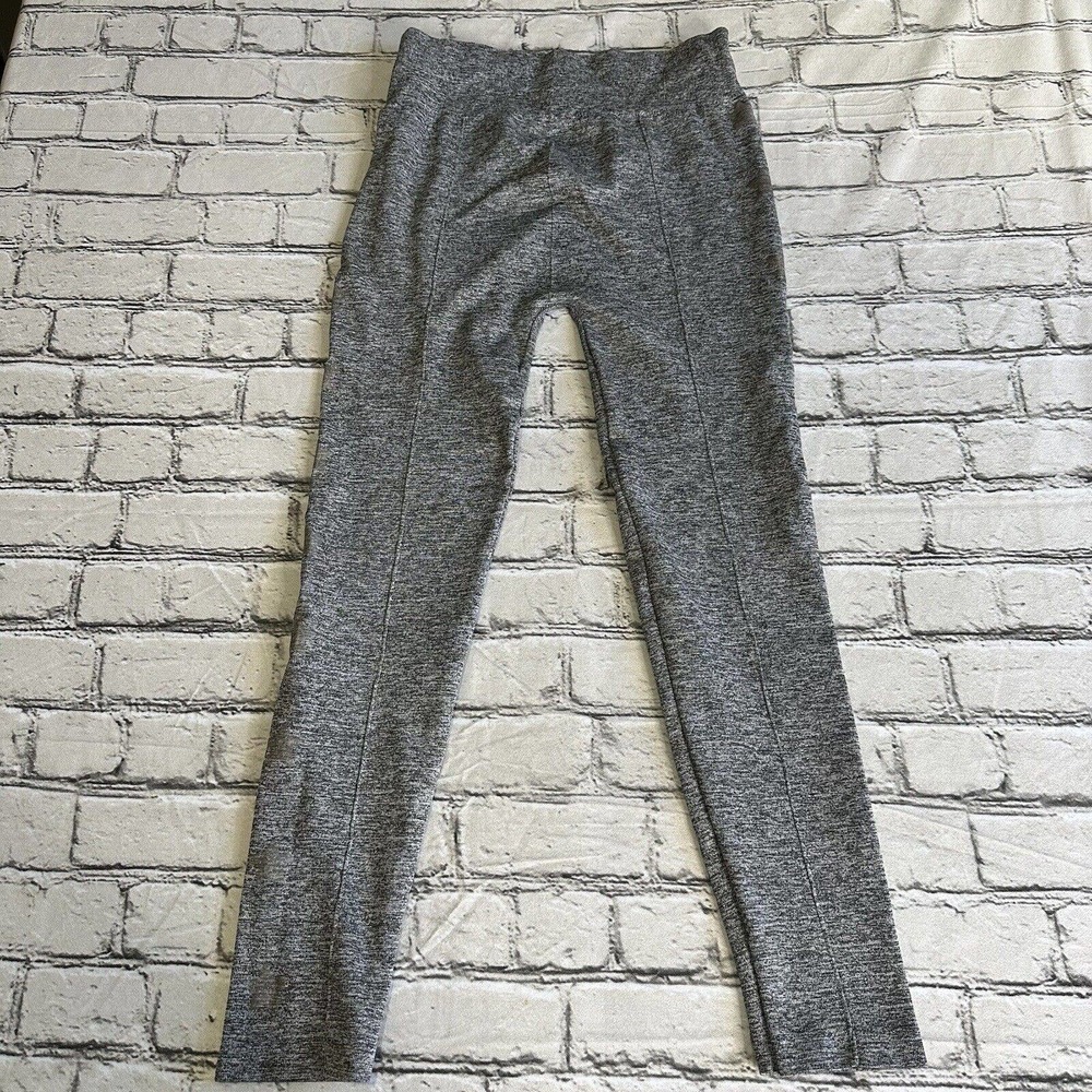 Feathers Gray With Stars Leggings Plus Size 2x 3x 25”Casual Pants Stretch